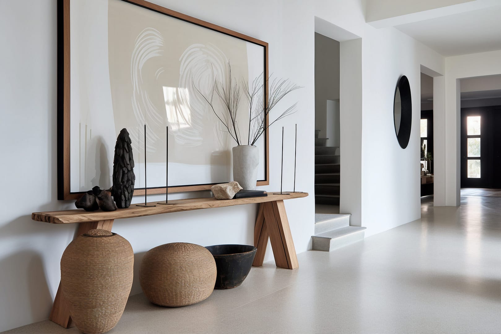 Sol en travertin intérieur maison - Dumaine Carrelage