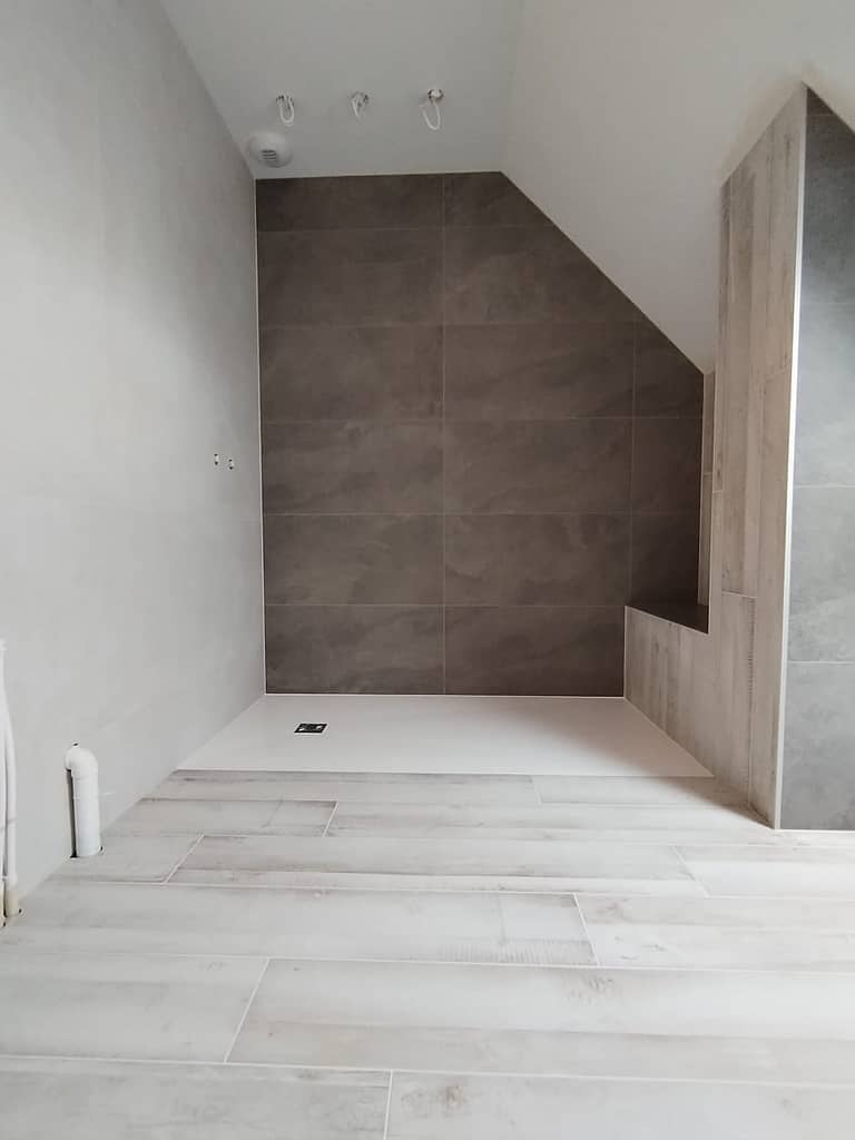 Création complète d'une salle de bain - Pose de carrelage à Caen - Dumaine Carrelage